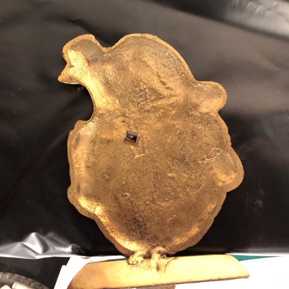 solid brass Santa Christmas stocking holder - Picture 2 of 7